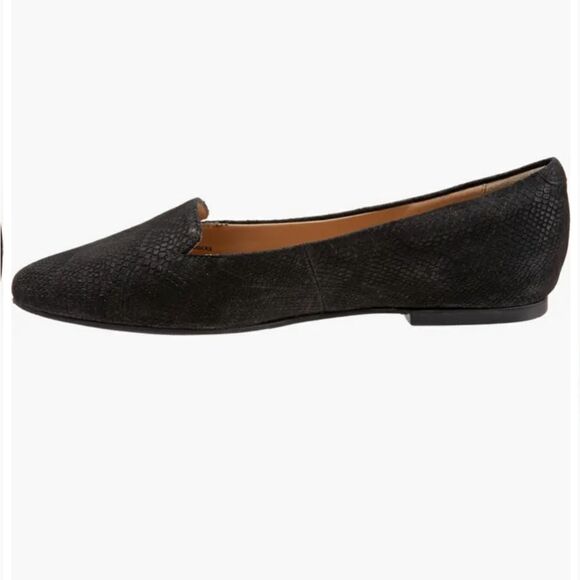 New Trotters Women's Harlowe Flats black 7 W wide - Picture 3 of 5